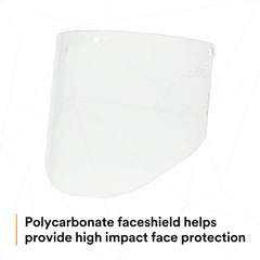 3M 82701-00000 Clear Polycarbonate Faceshield WP96 Molded