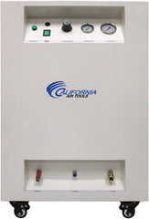 California Air Tools 10020SPC Ultra Quiet & Oil-Free 2.0 Hp Steel Tank Air Compressor in Sound Proof Cabinet 10 gallon