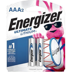 Energizer L92BP-2 Ultimate Lithium AAA Batteries (2-Pack)