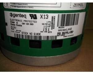 Genteq 6103E Evergreen Motor 1/3 HP 115V Replacement