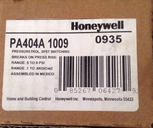 HONEYWELL Honeywell PA404A1009 Pressure Controller