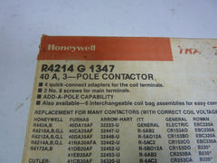 Honeywell R4214G1347 Contactor 40AMP 3Pole 120VAC