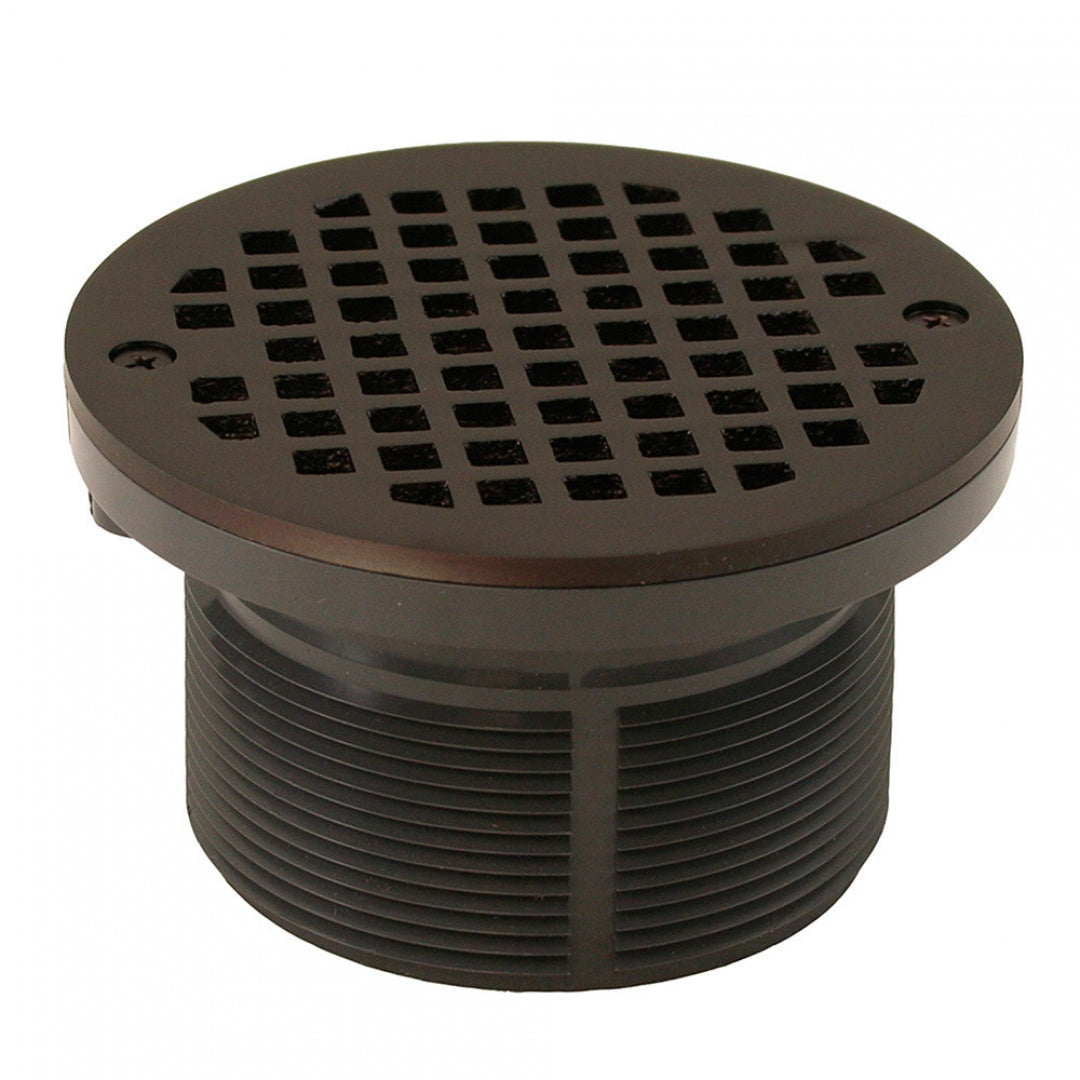 Jones Stephens D6084RB 5 Round Oil Rubbed Bronze Strainer w/ 3-1/2 PVC Spud