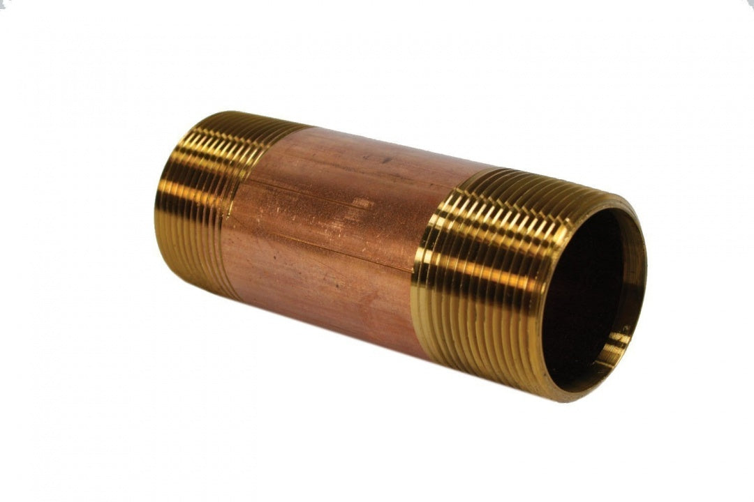 Jones Stephens N29022 2 X 12 in. IPT Red Brass Pipe Nipple