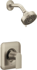 Moen T2472EPBN Genta LX Brushed Nickel Pressure Balancing Eco-Performance Modern Shower Trim with Showerhead and Shower Handle (Posi-Temp Valve Required)