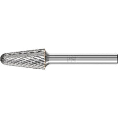 Pferd 22346 Tough Carbide Bur - 14 Degree Taper - DBL Cut (3R) - 1/2 x 1-1/8 x 1/4 Shank - SL-4