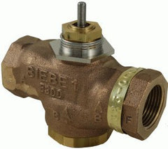 Schneider Electric VB-7323-0-4-08 Series Vb-7000 Three-Way Globe Valve Body Npt Threaded Straight Pipe End Connection Diverting Brass Plug 1 Port Size