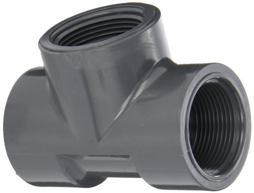 Spears 805-012 PVC Pipe Fitting Tee Schedule 80 1-1/4 NPT Female