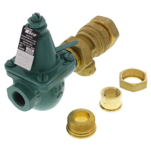 Taco 3492-050-T1 1/2 Cast Iron Combination Boiler Feed Valve & Backflow NPT x NPT