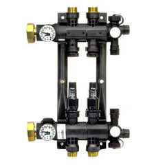 Uponor A2670201 Engineered Plastic Heating Manifold Assembly w/ Flow Meters (2) Brass