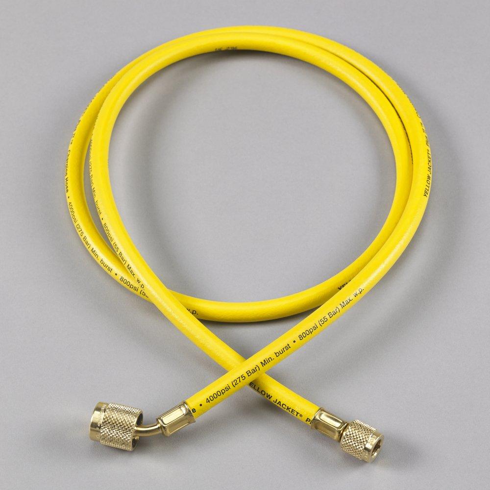 Yellow Jacket 22060 Plus II 60 in. Yellow 1/4 in. Hose with 45 SealRight fitting