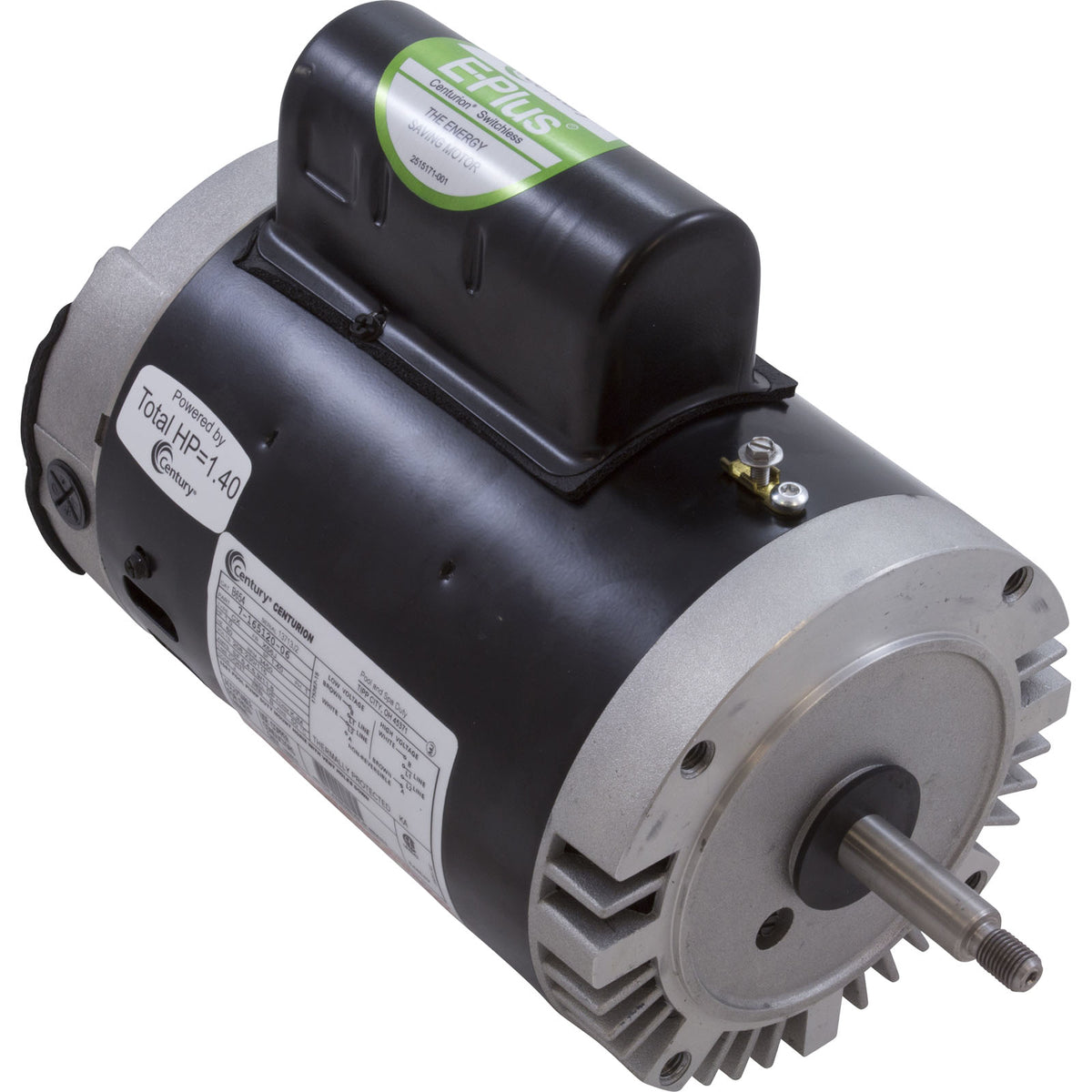 Century B654 Pool Motor, 1 HP, 3450 RPM, 115/208-230VAC