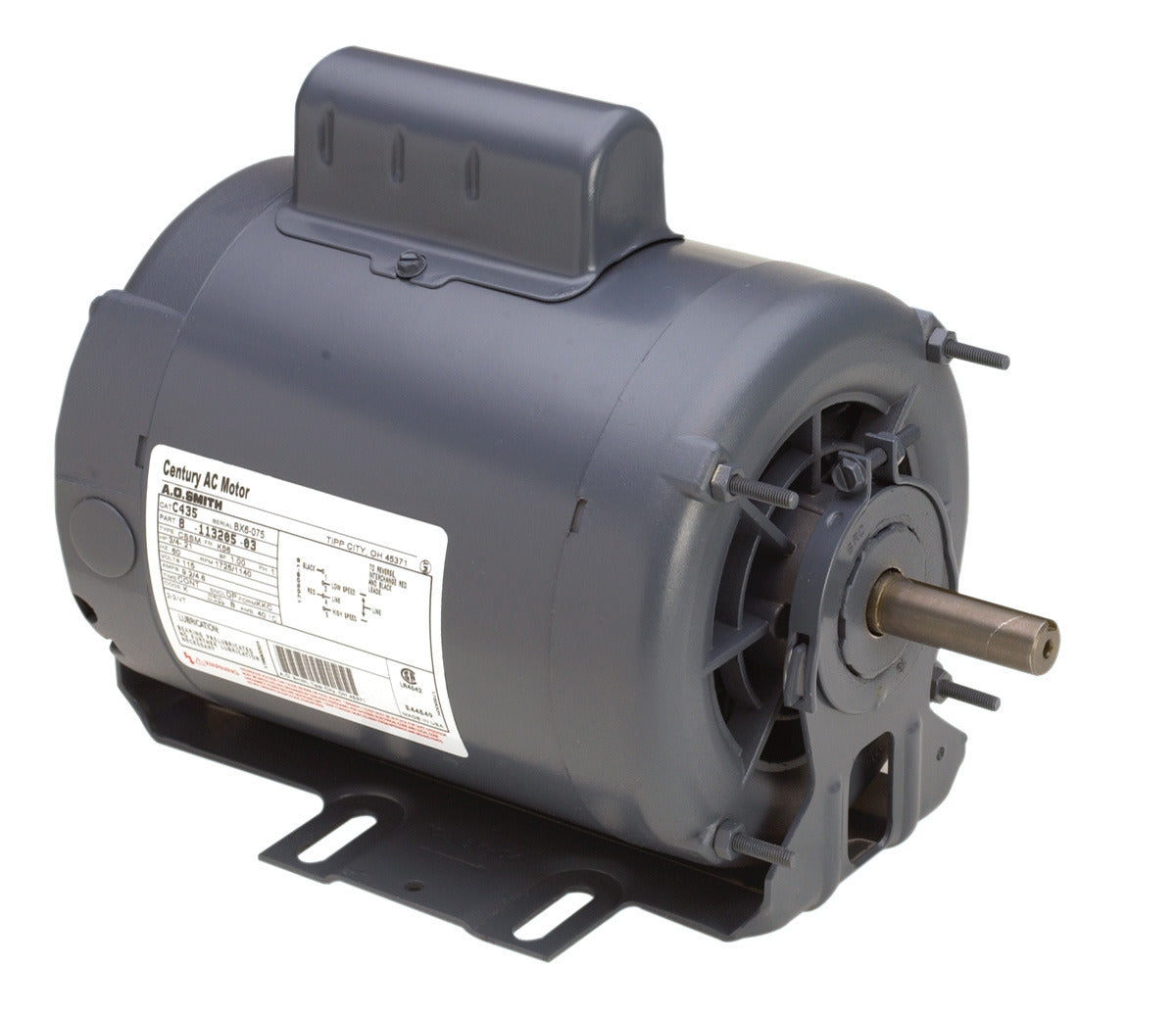 Century UC471 Fan and Blower Motor 1 HP 115V Replacement MPN