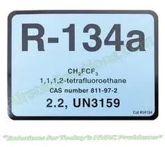 C & R Products 4134 R134a Labels Package of 10