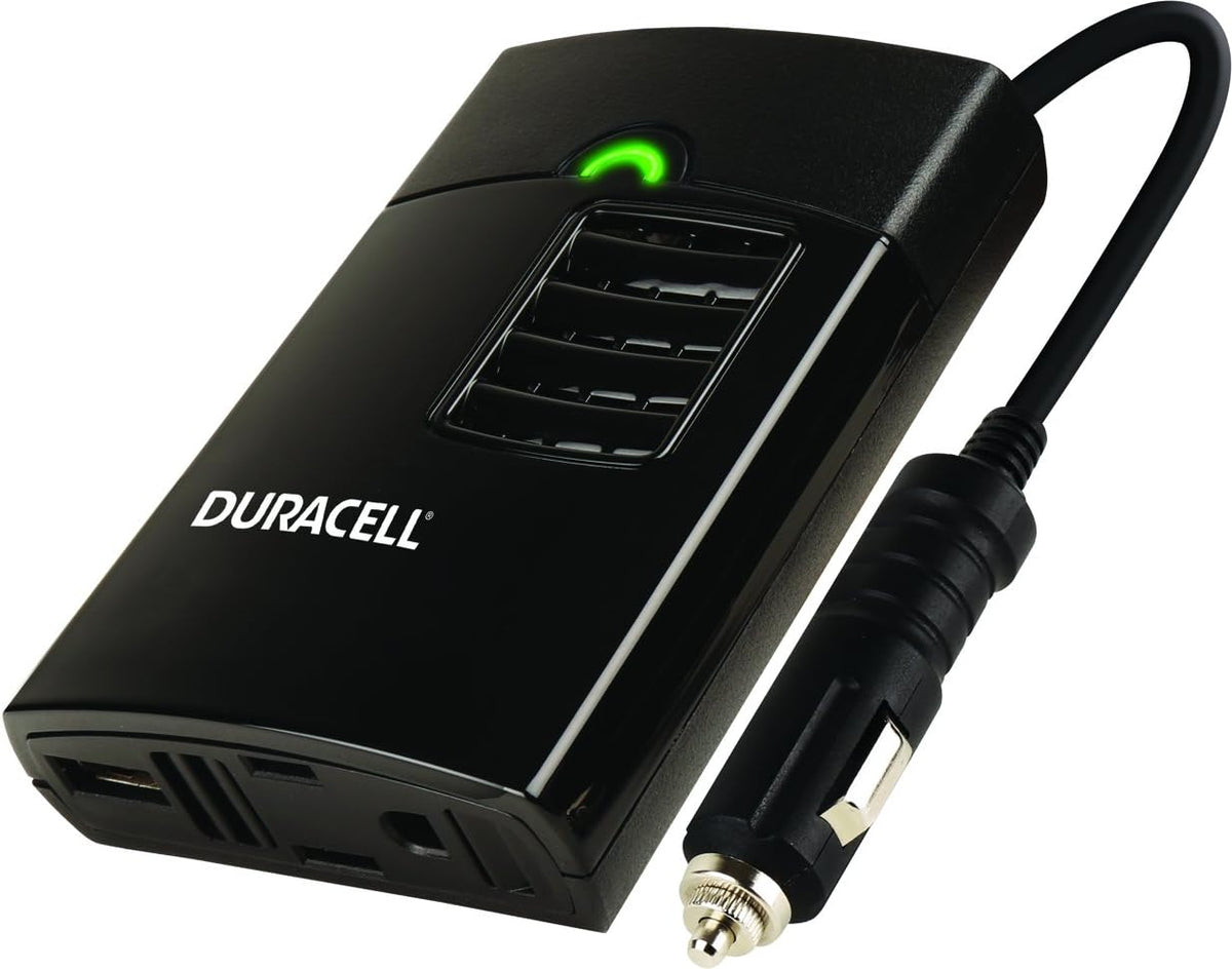 Duracell DRINVP150 Portable Power Inverter 150 Watt Peak (130W Continuous)