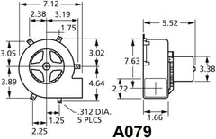 Fasco A079 Draft Blower 1/50 HP 115V