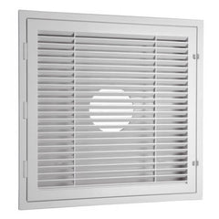 HaVACo HT-2X2-RTN Louver Lay-In Return Grille w/ Bulls-Eye Back (2' x 2')