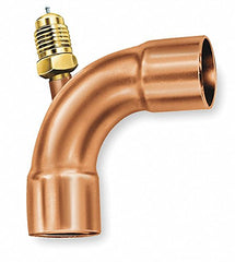 CAI - JB INDUSTRIES A31160 1/4 Access Valve 90 Brass/Copper