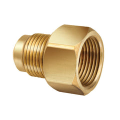 JB Industries UR3-68 3/8 x 1/2 in. Female Flare x Male Flare Brass Reducing Adapter