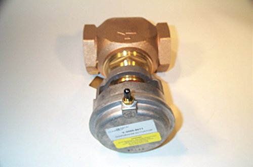 Johnson Controls VG7241RT+71CHGA Brass Trim Globe Valve with VA7810-HGA-2 Electric Actuator