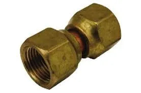 Mueller US4-6 Brass Swivel Union Connector 3/8 in. Flare x 3/8 Feet Flare