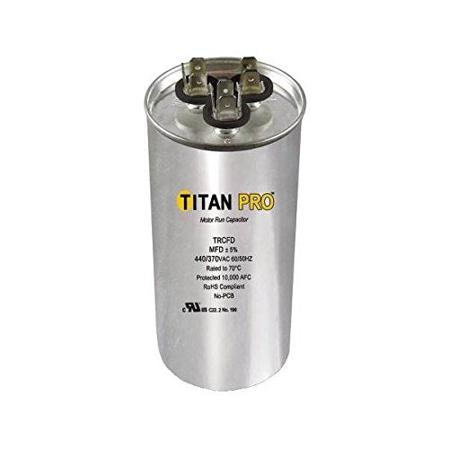 Packard TRCFD455 Titan TRCFD455 Dual Rated Motor Run Capacitor Round 45/5 Volts 440