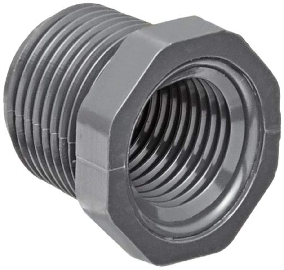 Spears Manufacturing 839-131 Spears 839 Series PVC Pipe Fitting, Bushing, Schedule 80, 1 NPT Male x 3/4 NPT Female