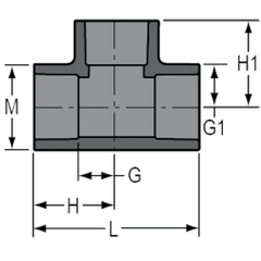 Spears 801-025C 2-1/2 CPVC TEE SOC SCH80