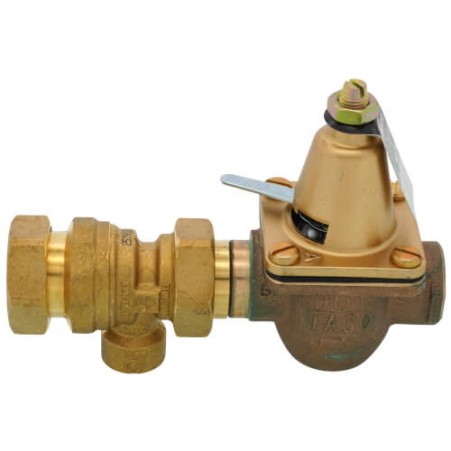 Taco 3492-050-BT1 1/2 Brass Combination Boiler Feed Valve & Backflow NPT x NPT