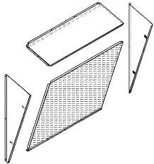 Allied Commercial C1GARD51A-1 13R98 Mesh Hail/Coil Guard