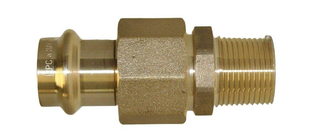 Apollo Valves 10075892 1-1/2 in. Press x MIP Brass Union