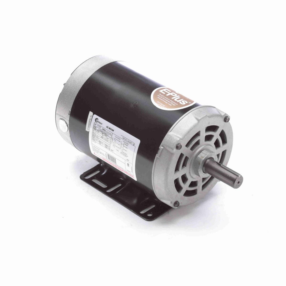 Century UM128L Two Speed One Winding Motor 2.0 HP 56 Frame