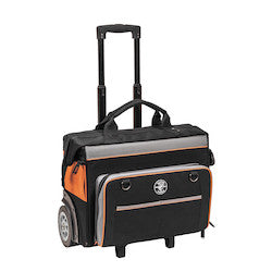 Klein 55452RTB Tradesman Pro Rolling Tool Bag 24 Pockets 19-Inch