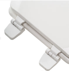 Jones Stephens U004WD00 Comfort Elongated Closed Front with Cover Toilet Seat in White