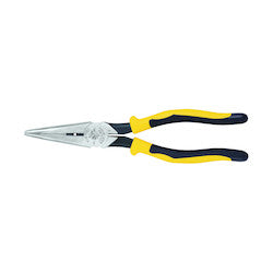 Klein Tools J203-8N Pliers, Long Nose Side-Cutters, 8-Inch