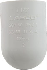 LASCO 409-015 Elbow 90 Degree 1-1/2 Slip x 1-1/2 Spigot PVC