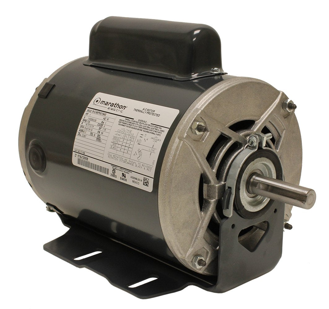 Marathon Electric MC1158 Marathon C1158 Fan and Blower Motor, Single/Split Phase, 1 hp, 1725 RPM, 115/208-230V