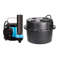 Little Giant 506065 Drainosaur 1/3 HP 115V Cast Iron Submersible Sump Pump with 3.5 gal Tank