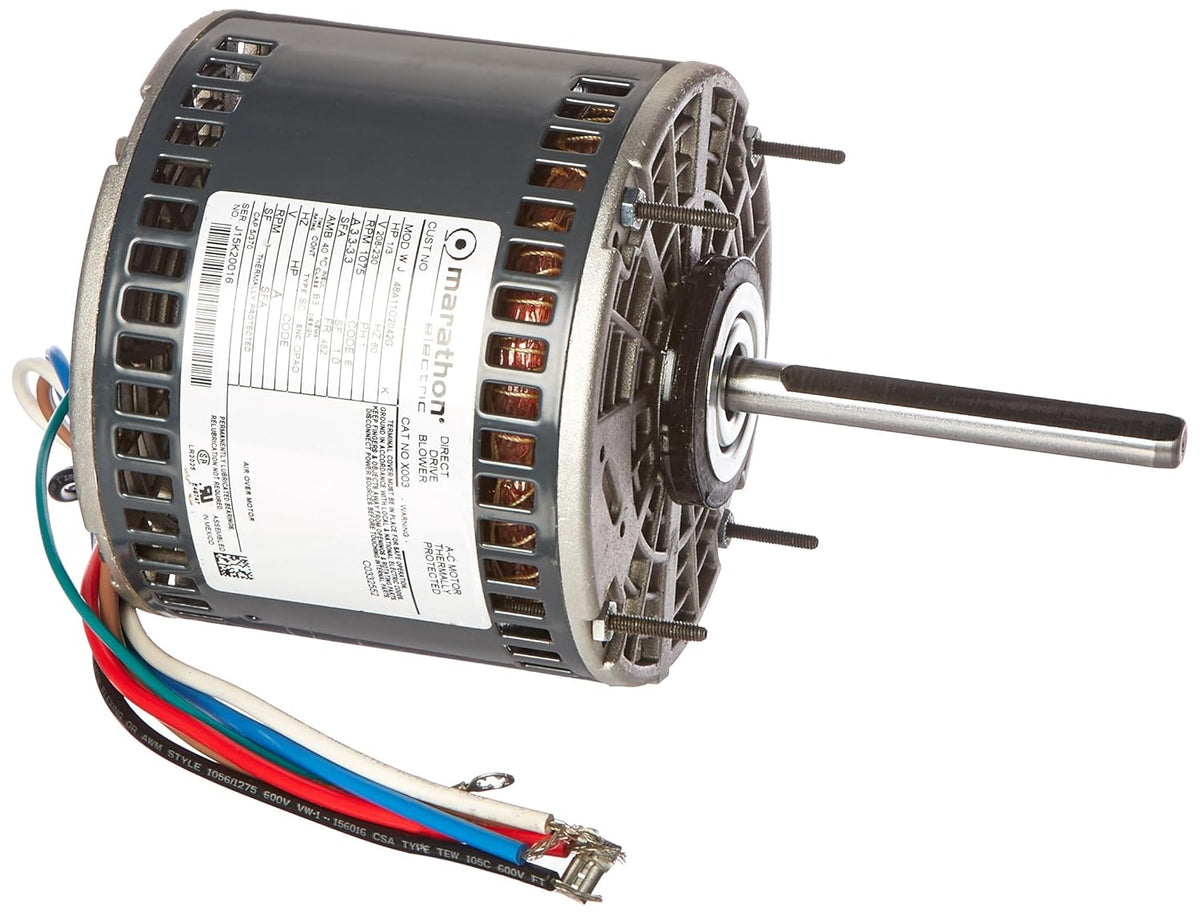 Marathon Electric MX003 Direct Drive Motor 1/3 hp 1075 RPM 208-230 VAC