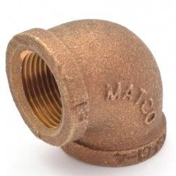 Matco-Norca B-L9004LF Brass Elbow 90 Degree 3/4 Inch x 3/4 Inch