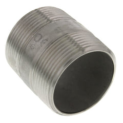 Merit Brass 4024-200 Stainless Steel 304/304L Pipe Fitting Nipple 1-1/2 x 2 NPT Male