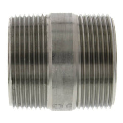 Merit Brass 4024-200 Stainless Steel 304/304L Pipe Fitting Nipple 1-1/2 x 2 NPT Male