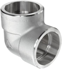 Merit Brass SW3401D-24 90 Degree Elbow Fitting Class 3000 1-1/2 Inch Socket Weld