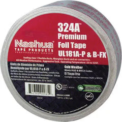 Nashua 324A3 Premium Grade UL181 Printed Foil Tape 3 in x 60 Yard Roll