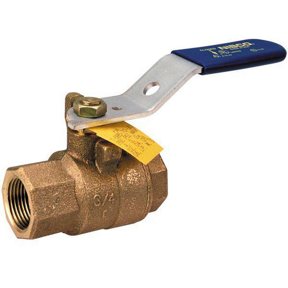 NIBCO NL96028 T-585-70-UL 3/4 in. DZR Bronze Full Port NPT 250# Ball Valve