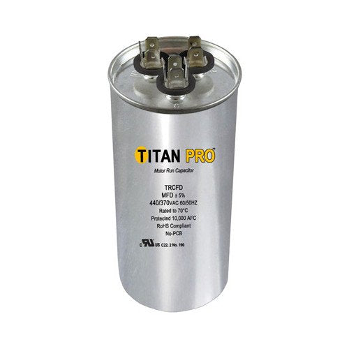 Packard TRCFD3575 Titan 440/370-Volt 35+7.5 MFD Pro Run Capacitor Round