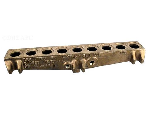 RAYPAK Raypak 002451F Brass Return Header 183-263 | Gaskets Not Included