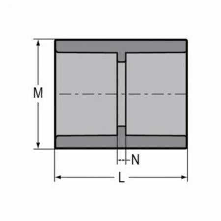 Spears 829-080C 8 CPVC Coupling SOC SCH80