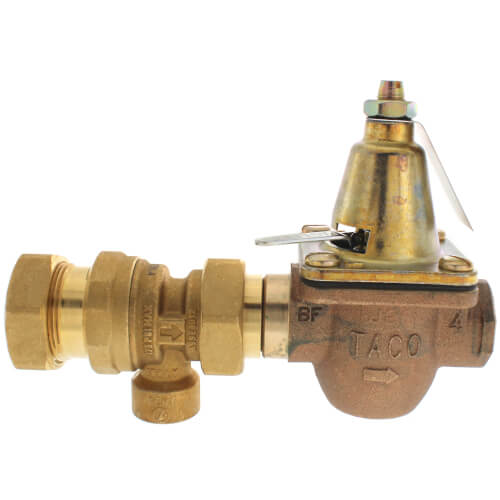 Taco 3492-050-H1 1/2 Cast Iron Combination Boiler Feed Valve & Backflow Union Press x NPT