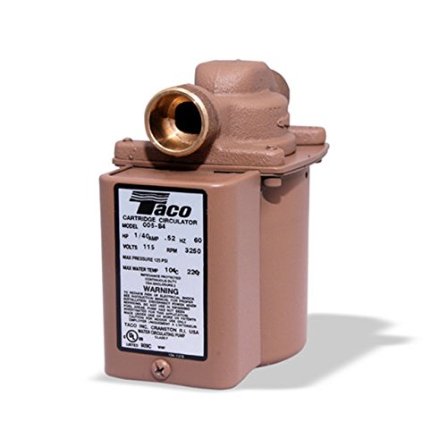 Taco 006-B4-1PNP Bronze Circulator Pump 3/4-Inch Sweat with Line Cord